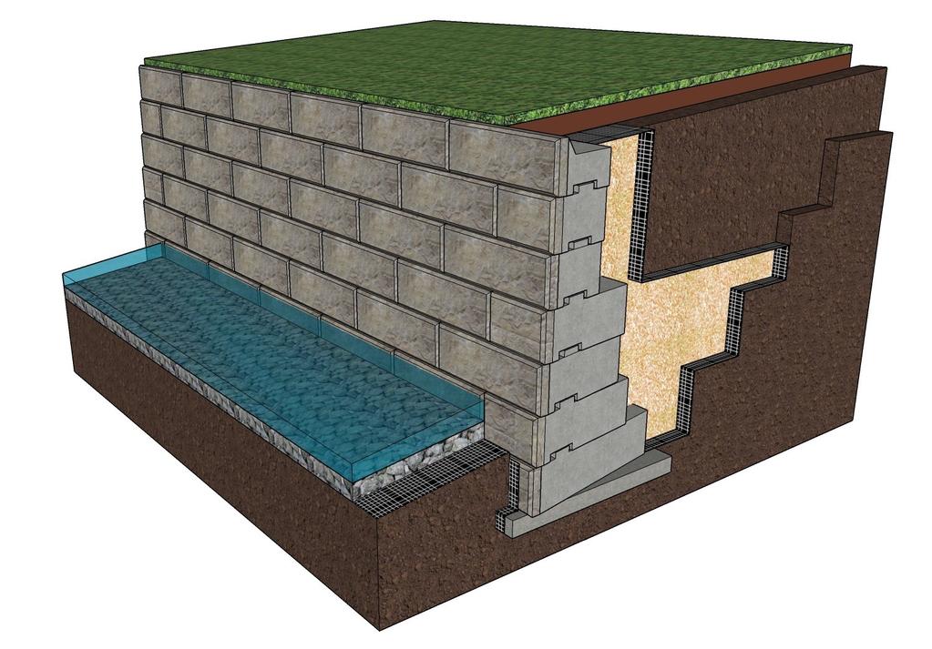 Water Applications ReCon blocks have quickly become the product choice for retaining wall water applications because of their proven durability and ease of installation.