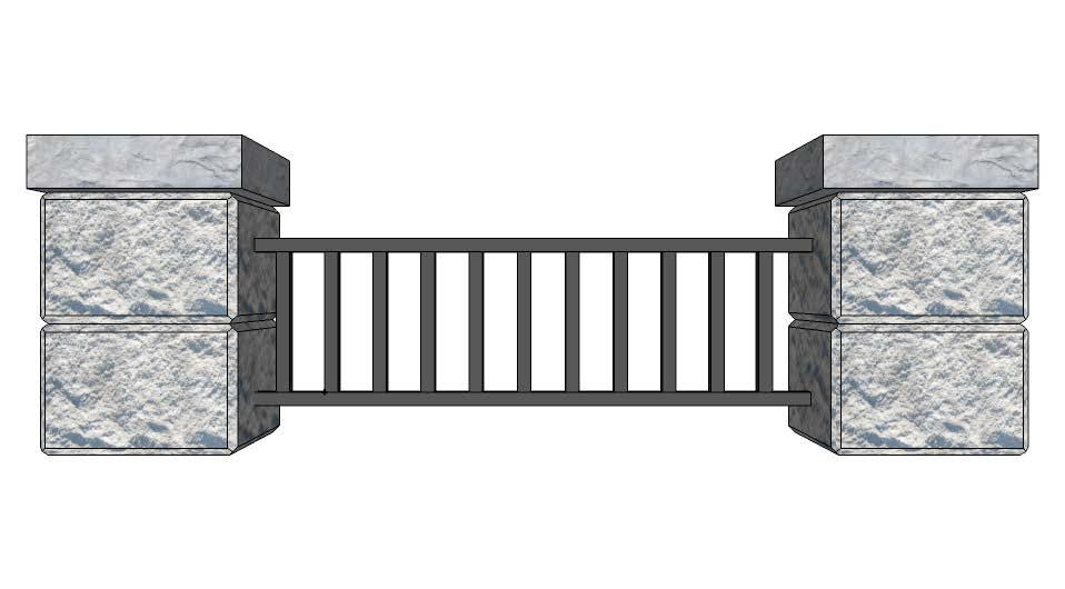 Optional Column Block with Fence