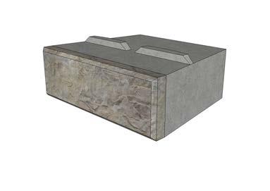 Retaining Wall Blocks Base Block Middle Block Wall Coverage Batter Front Face Dimensions Wall Coverage Batter 5.33 sf 3.