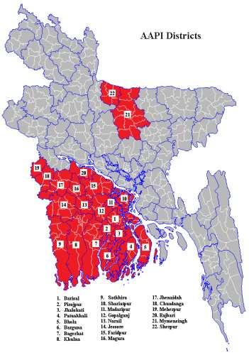 Recent Development in Bangladesh is promoting UDP in 124 sub-districts (about 25%