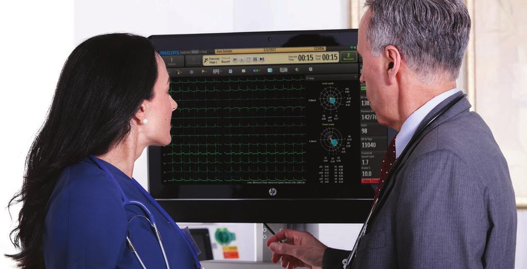 Connectivity where it counts Managing patient information from start to finish, the ST80i turns stress ECG data into actionable insights, using bidirectional network connectivity to collect and