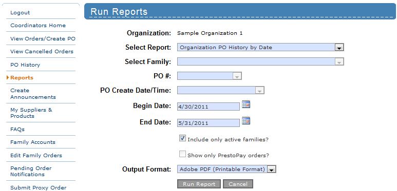 Reports Generating a Report ShopWithScrip generates many reports to make managing your organization s fundraising efforts as easy as possible.
