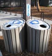 Place trash and recycling receptacles in appropriate locations. Do NOT store receptacles over storm drain inlets. 4.