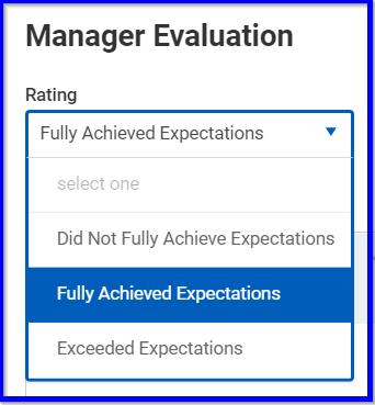 If the Clinical Reviewer s evaluation (Additional Manager Evaluation) has been completed, the clinical reviewer s input for each competency can be viewed under the clinical reviewer s name. f. Once all competencies have been rated and commented on, click Next.