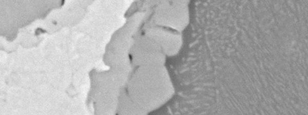 Figure 4-22: Ti-rich side of phase diagram at 900 o C [1] Eutectoid Structure Ti 2 Ni α-ti Figure 4-23: SEM backscatter image of a microstructure showing the