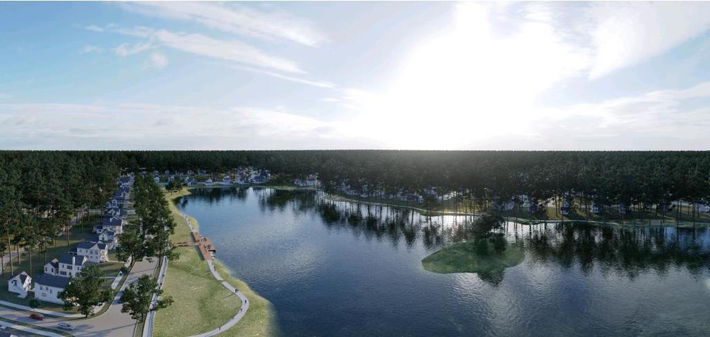 VISION Inspired by the beautiful natural setting surrounding the lake, the architecture will follow building traditions deeply rooted in the Lowcountry and will take on a slightly more relaxed