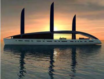 material to build this eco-yacht's hull and superstructure is from Western Red