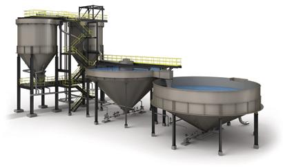 Bottom Ash Traditional Recirculation System Simple Conversion with a Successful Track Record A traditional closed-loop recirculation system converts a wet sluice system into a dry ash system without