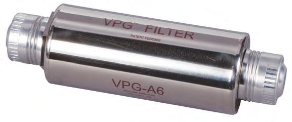 VAPOR & PROCESS GAS FILTERS MODEL 2920 VPG-A6 FILTER Ultra-High efficiency Vapor and Process Gas Filtration.