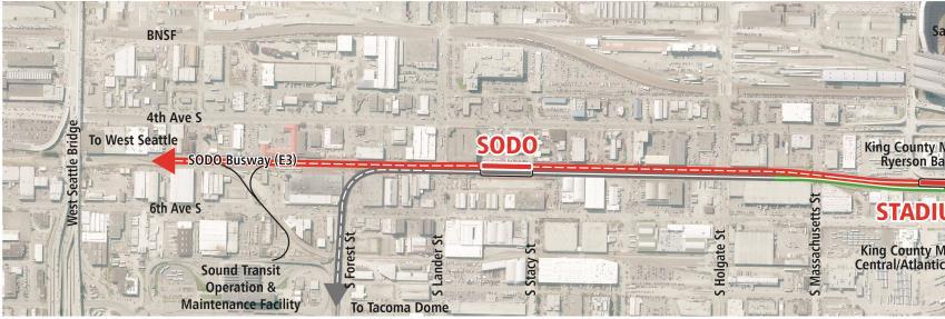 SODO: Key differentiators New SODO Station location