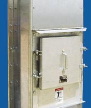 elevator. Head service and distributor platforms are available for all bucket elevators.