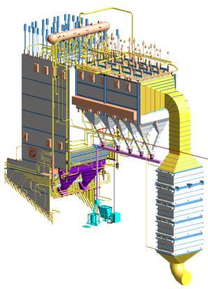 Boiler design Characteristics: CFD design Water cooled wear zone