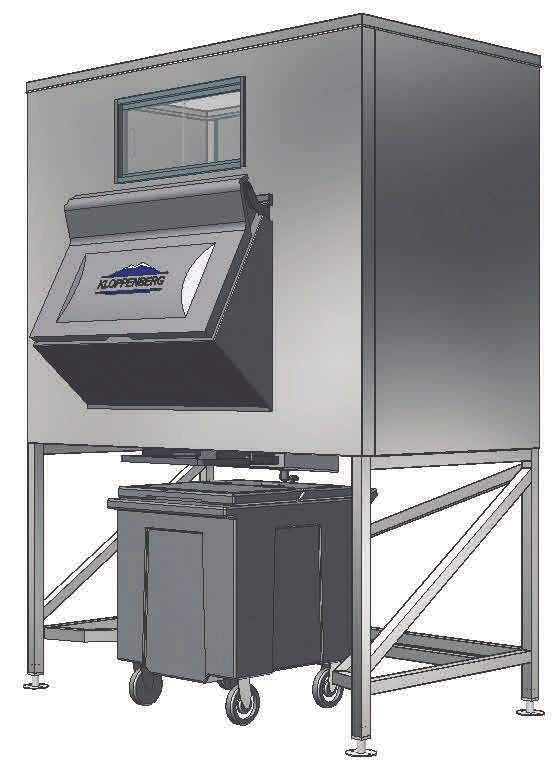 ICE FILL STATION Standard cart(s) are included Capacities and crated weights include the cart(s) and are variable 1 1/2 foamed in-place polyurethane insulation Convenient snout door spring hinge