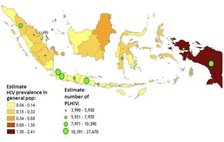 HIV-AIDS Sumatera Borneo Sulawesi Maluku, Papua Java Bali, NT 620.
