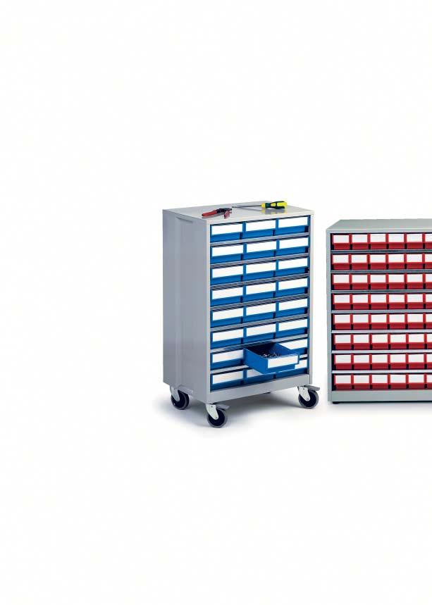 HIGH DENSITY STORAGE CABINETS High density cabinets are for use in workshop, stores and many other applications. Robust construction. Load capacity 240 kg.