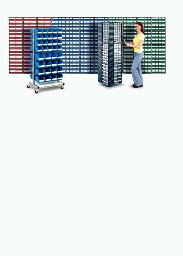 WELL CONSIDERED, EFFICIENT SMALL PARTS STORAGE Good storage planning requires the combination of many elements.