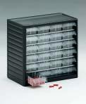 290-3 291-3 292-3 294-3 550-3 Visible Storage Cabinets The design combines the use of a strong, dark grey (RAL 7021) polypropylene frame and galvanised steel