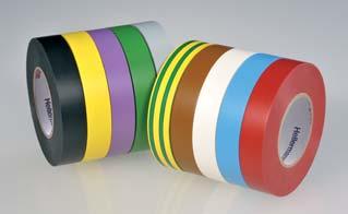 4.4 Installation Devices HelaTape HellermannTyton offers a wide range of PVC and rubber tapes for sealing, insulation and bundling of cable and conduits.