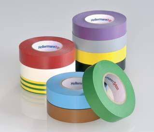 Installation Devices 4.4 HelaTape Flex - PVC Tapes HelaTape Flex 15 - all purpose PVC tape HelaTape Flex 15 insulation tape is available in several colours.