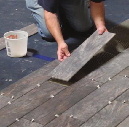 Remember to always consider VersaShield as a non-porous underlayment. When using a thin-set application method, either a polymeric modified or unmodified setting material is acceptable.