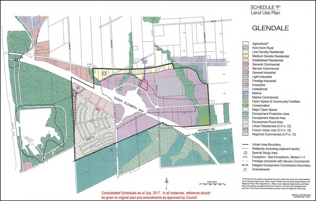 QEW Interchange Improvements at Glendale Avenue Overview of Existing Land Use and Environmental Conditions This interchange is a key highway access point to the Niagara-on-the-Lake tourist area,