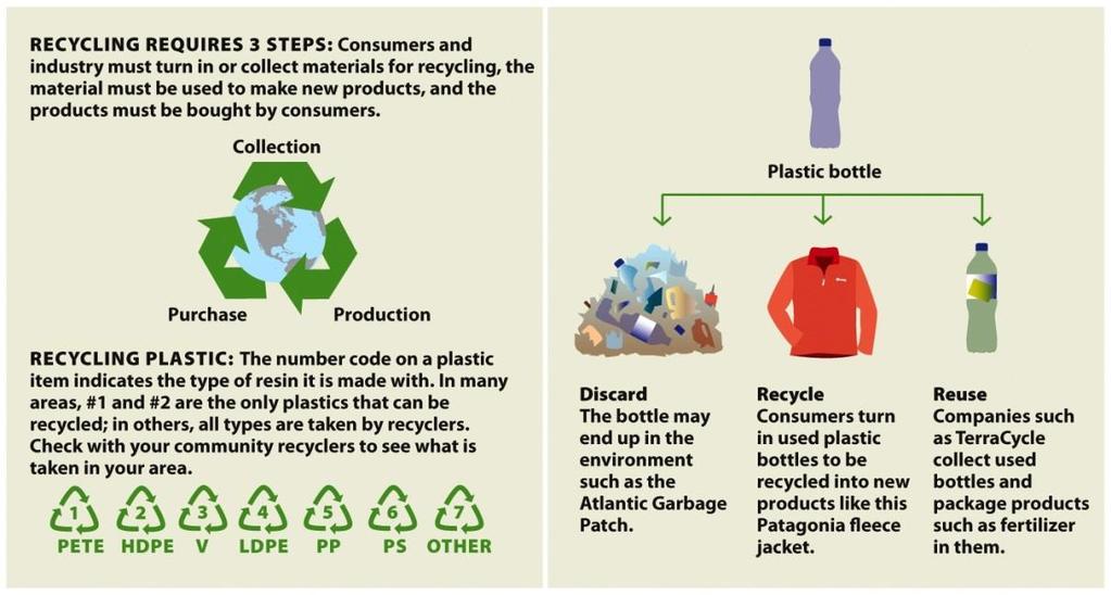 Consumers have a role to play, too TERMS TO KNOW: Recycle We have better options than throwing away many