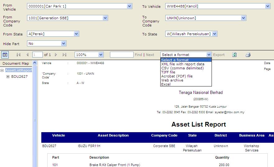Facility & Fleet Management Software CHAPTER 4: My Page CHAPTER 5: Reports The Reports are divided into Modules and Groups for easier reference.