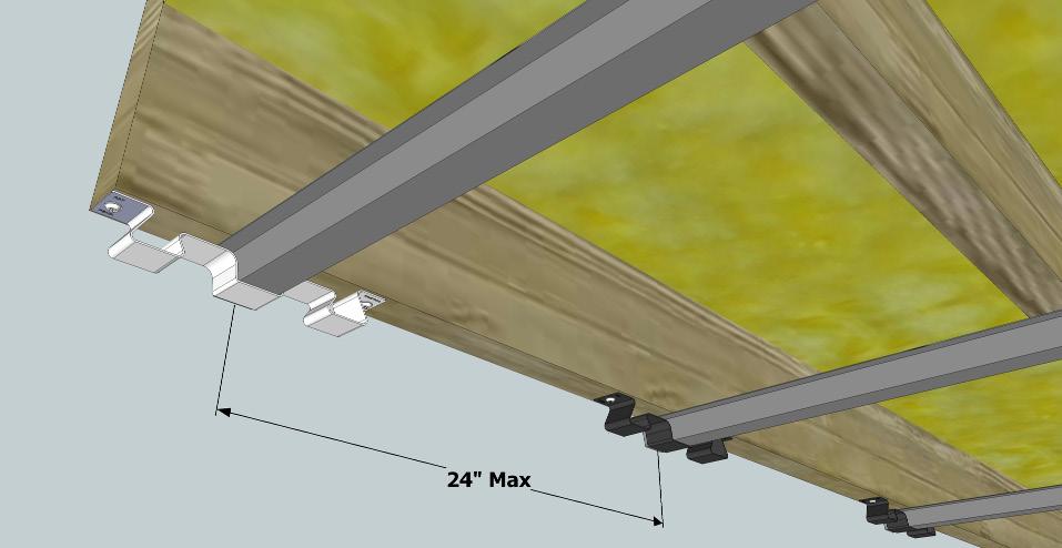 Use WAVE 44 everywhere that the hanger supports more than 4-1/2 sq. ft. (approx 22.5 lbs.) of drywall.