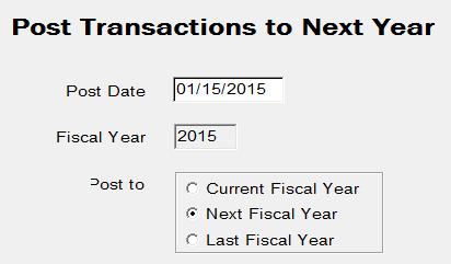 Print End of Month Aging (AP > Reporting > End of Month Aging) using an aging date of the last day of your fiscal year.