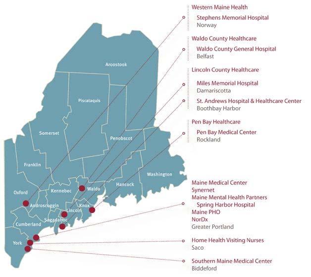 MaineHealth Member and Affiliate Facilities One piece of