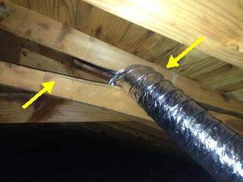 1. Access 2. Structure Attic Scuttle Hole located in: basement stairwell Entering attics that are heavily insulated can cause damage to the insulation and attic framing.