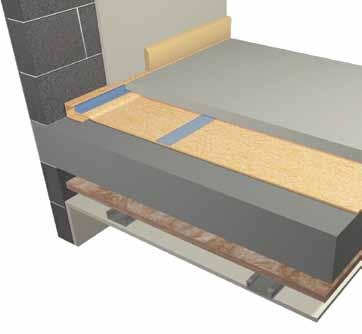 Separating Floors Separating floors Concrete floor with screed and resilient layer Floorfoam and Floorfoam Easy Edge Strip Special perimeter products make it easy to correctly install the edge detail