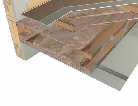 Separating Floors Separating floors Timber frame floor with metal web joists ( RD E-FT-3) Earthwool Acoustic Roll and Floorfoam Easy Edge Strip Resilient deep battens and Floorfoam Easy Edge Strip