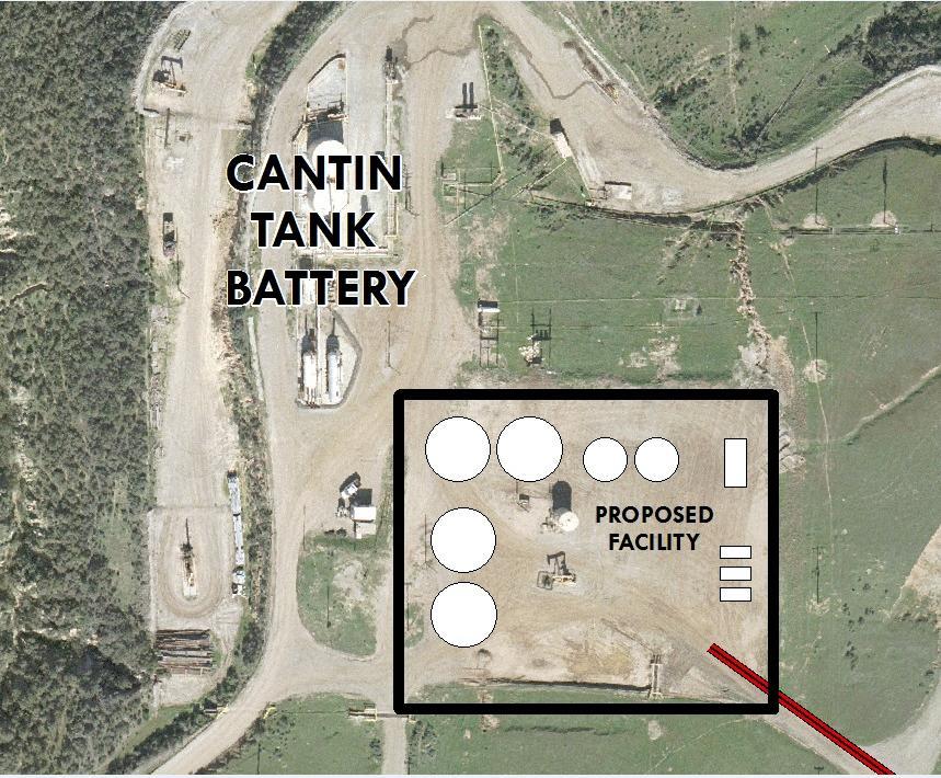 Figure 1-2: Cantin Tank Battery The specific objectives for the Project, as stated by the applicant, are the following: Construct, operate, and maintain two new 8-inch diameter pipelines between ERG