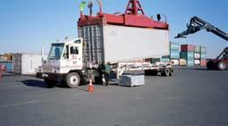 (lumber, paper and other palletized products) and bulk items via interchangeable grab (i.e. bucket) attachments.
