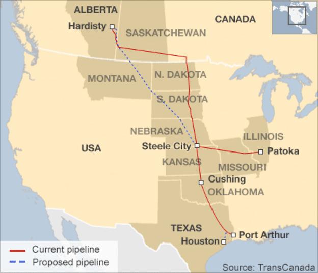 Figure 2. Map of the current KPS and the future KXL pipeline path (Keystone XL Pipeline Why, 2017) TransCanada Corporation will construct the Keystone XL Pipeline.