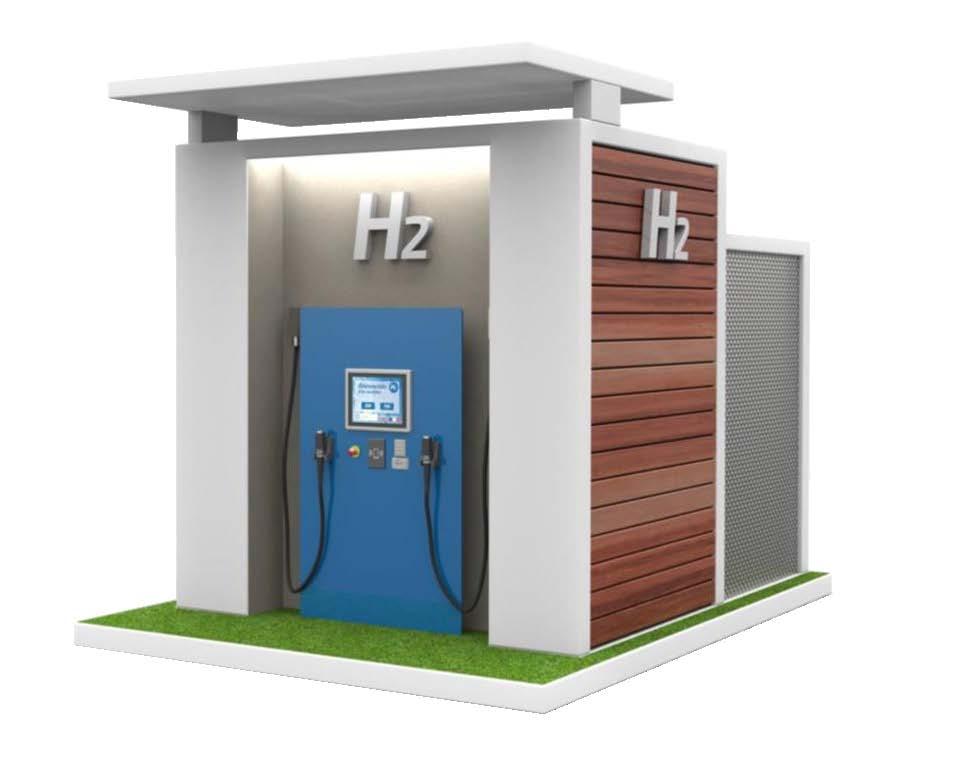 complete prefabricated hydrogen refuelling stations (HRS) with modular