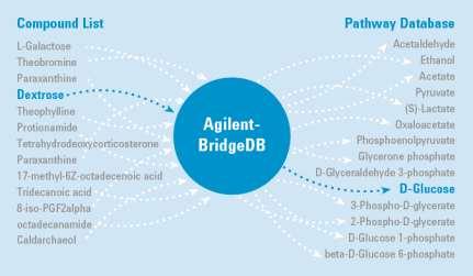 Agilent-BridgeDB: Enhanced Metabolite Mapping Metabolites Identifiers more coverage KEGG MetaCyc PubChem LMP HMDB ChEBI CAS Proteins Identifiers: Swiss-Prot