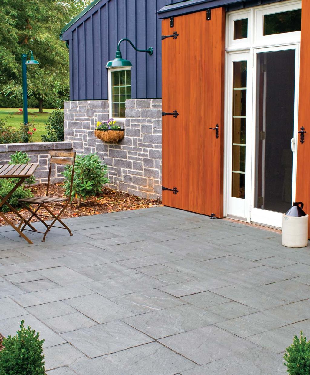 SlateFace Pavers shown in