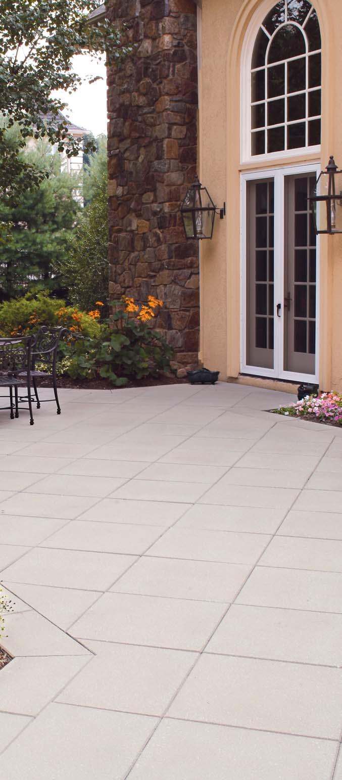 Prest Pavers for the Home 12 x 12 12 x 24 18 x 18 24 x 24 Shown in Charcoal with Tudor Finish. Packaged separately. Natural Quarry Red Charcoal Limestone Gray Tan thickness s.f. per pc. pcs.