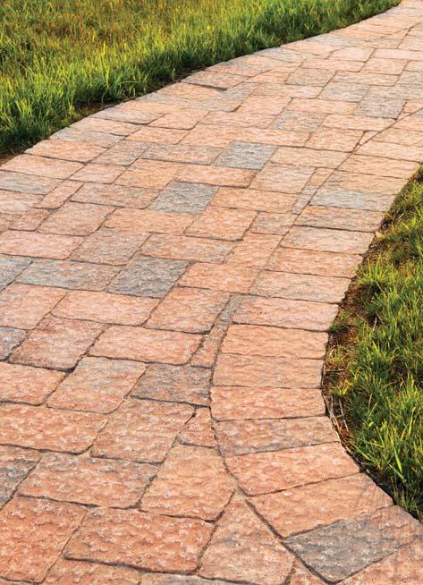 Please Note: Joints should be filled with a suitable polymeric sand which is specially formulated for the filling of wide joints when installing pavers.