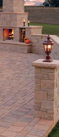 Halifax Flagstone 12 x 12 and Mixed 12 x 12 x 3 12 x 12 shown in South Mountain Sand.Packaged separately. 8 x 12 x 3 (A) 8 x 8 x 3 (B) 4 x 8 x 3 (C) Mixed shown in South Mountain Sand.