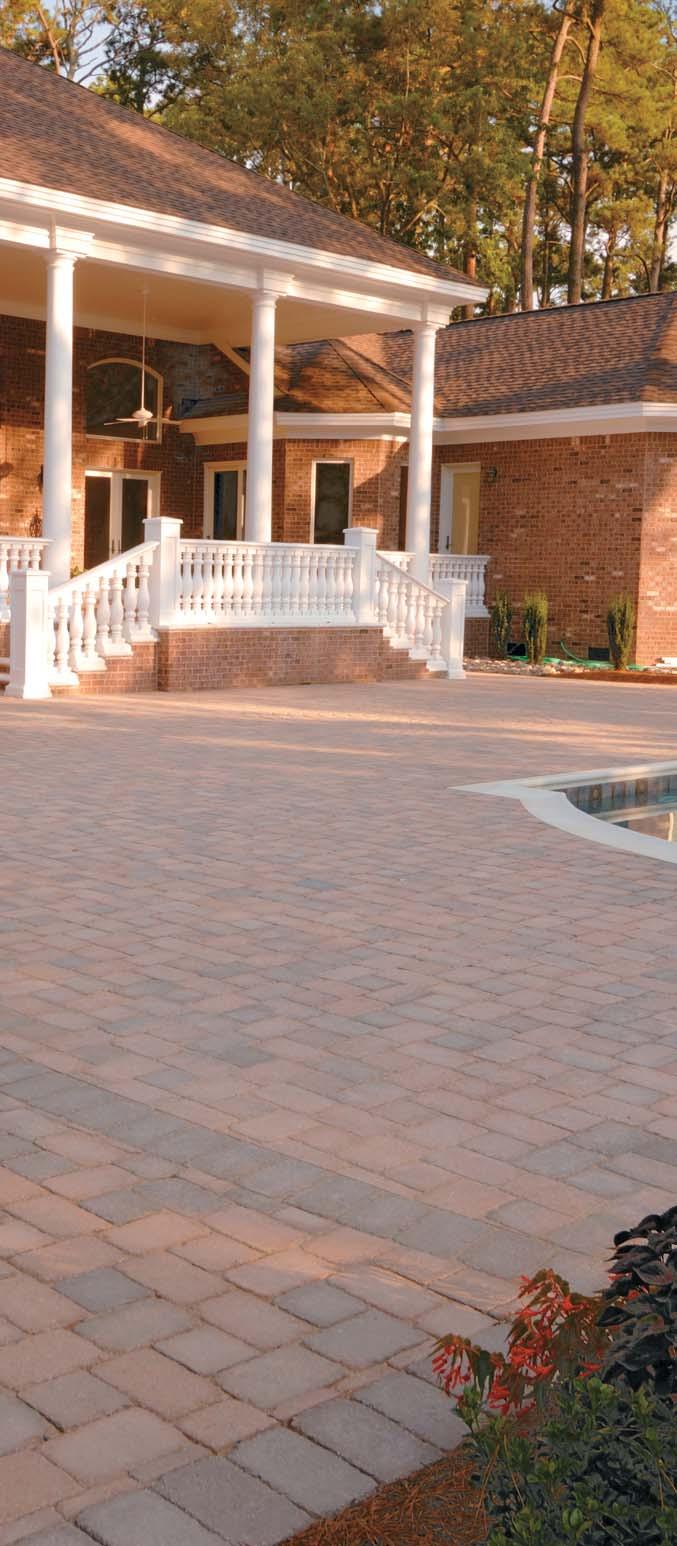Appian 6 x 6 and 6 x 9 Prest Brick Tumbled Finish 6 x 9 x 2 3 /8 6 x 6 x 2 3 /8 Shown in South Mountain Sand. Packaged separately.