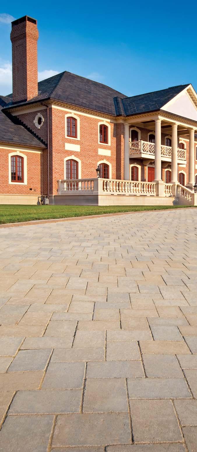 Appian 6 x 6, 6 x 9 and Mixed Prest Brick Chiseled Finish 6 x 9 x 2 3 /8 6 x 6 x 2 3 /8 6 x 6 and 6 x 9 shown in Gettysburg Gray. Packaged separately.