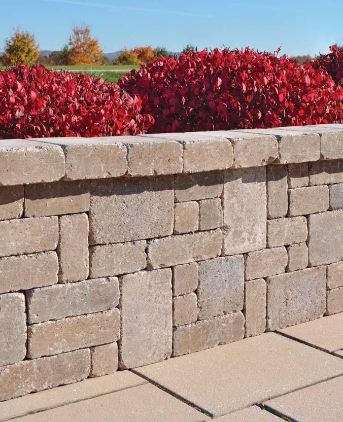 NEW Ammon s Wall Mixed 8 x 12 x 4 8 x 8 x 4 4 x 8 x 4 Shown in South Mountain Sand. Sizes packaged together.