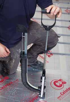 Solid Floor Systems - Staple Solid Floor Systems - Staple Solid Floor - Staple system 1 Plywood 2 Pipe 3 UFCH Staple Clip 4 Screed Staple step 4: Using the Staple Gun Load the staples from the top