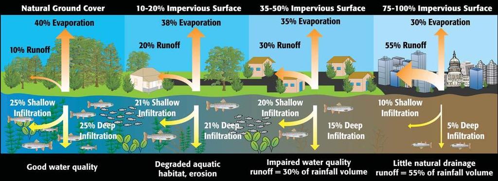 Urbanization Impacts on Urban Runoff Source: State of the