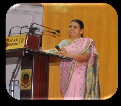 Dr.S.Parvathi Dean, Home Science College & Research Institute, Madurai Dr.S.Parvathi, visualized the role of value addition towards increasing