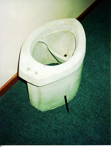 conventional toilet cistern.