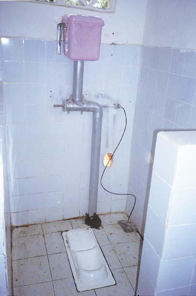 (h) China In China, many ecosan facilities have been built in Guangxi province (Figure 2.14). These are double-vault, ventilated urine-diversion toilets, built indoors.